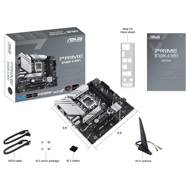 Carte Mère Asus Prime B760M-A WIFI LGA 1700 en Tunisie