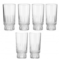 Coffret 6 Verres City Glass Linda 27Cl Transparent Tunisie