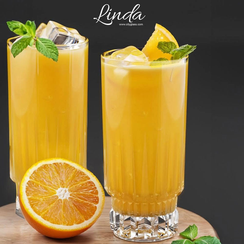 Coffret 6 Verres City Glass Linda 27Cl Transparent Tunisie