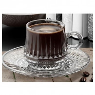 Coffret De 6 Tasses à Café City Glass Sicily 8.5cl Transparent  EN Tunisie