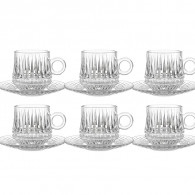 Coffret De 6 Tasses à Café City Glass Sicily 8.5cl Transparent  EN Tunisie