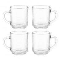 Coffret De 4 Tasses à Café Pyramide Glass 31cl En Verre en Tunisie