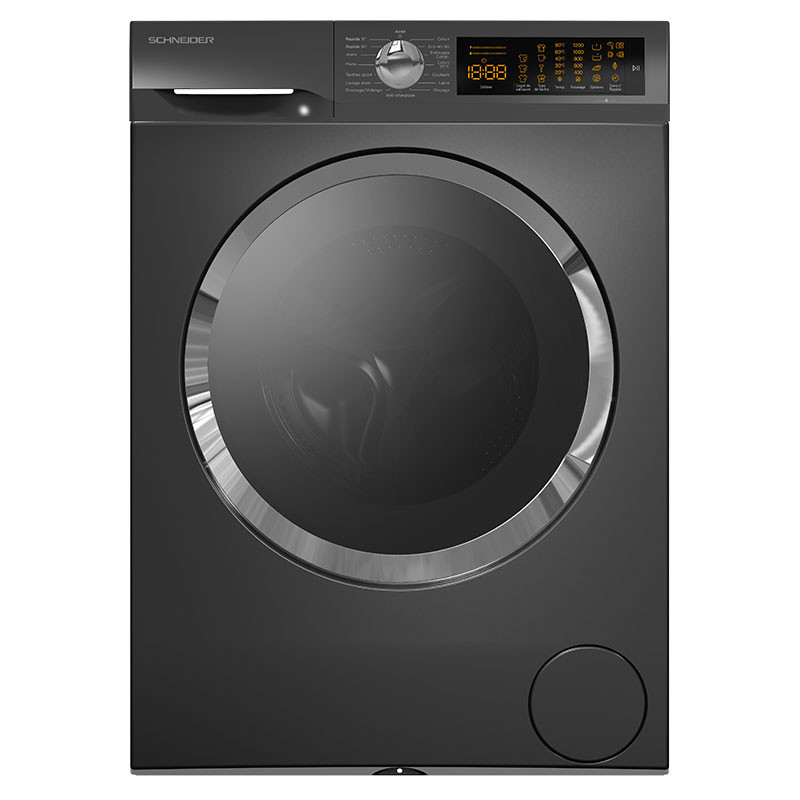 Machine à Laver Frontale Schneider SCLL11400XPS 11Kg Inox en Tunisie