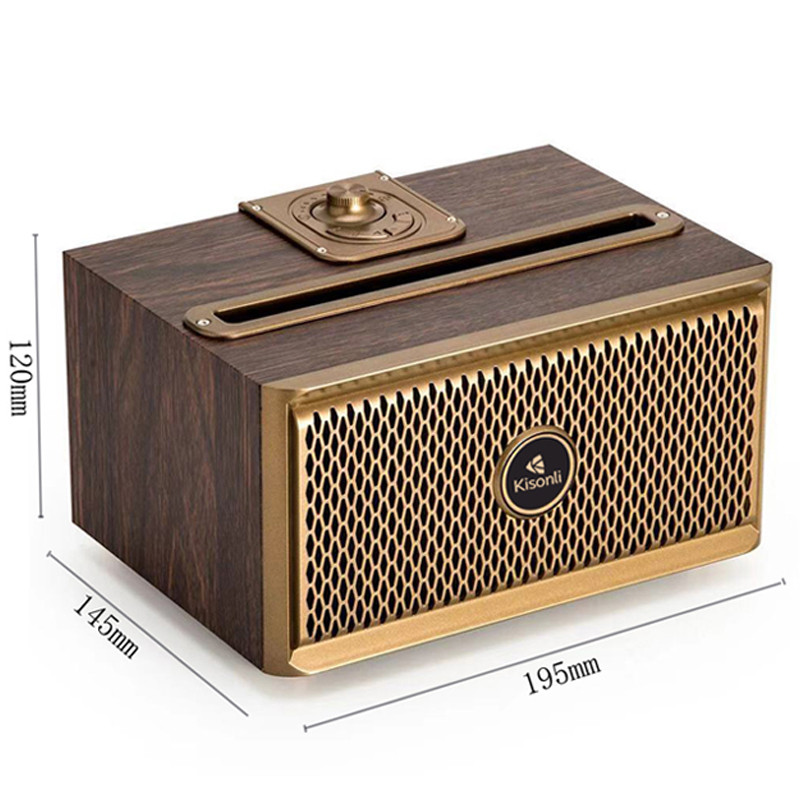 Haut Parleur Bluetooth Kisonli G1 Bois en Tunisie