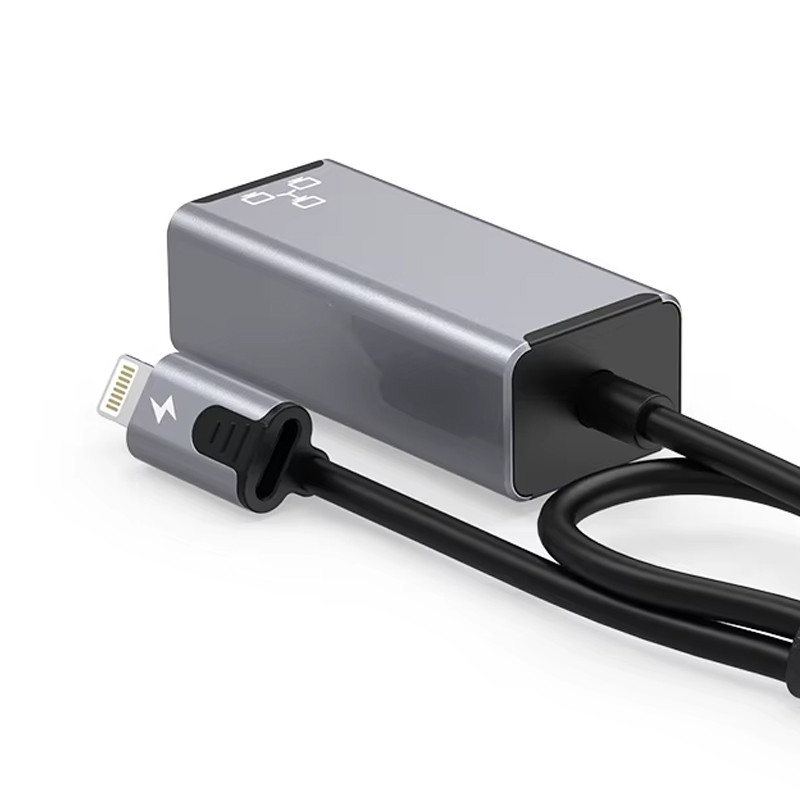 Adaptateur Airsky Lightning Vers RJ45 Gris