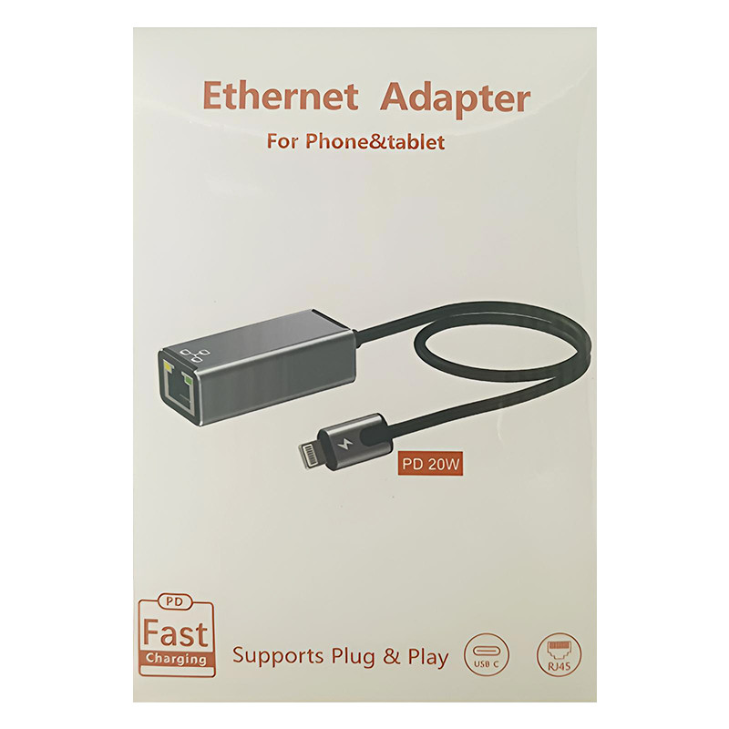 Adaptateur Airsky HC-72B Type-C Vers RJ45 Gris en Tunisie