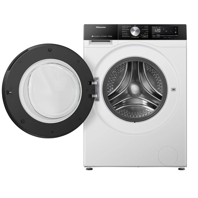 Machine à Laver Frontale Hisense WF3S1043BW 10.5Kg Smart  Blanc en Tunisie