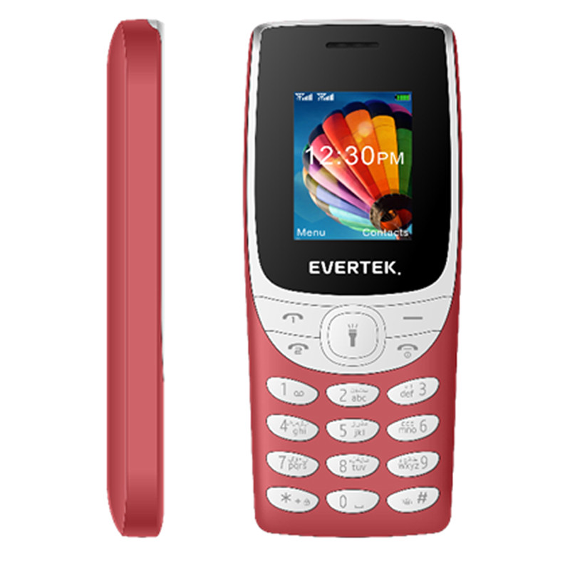 Téléphone Portable Evertek E3218 32Mo Rouge en Tunisie