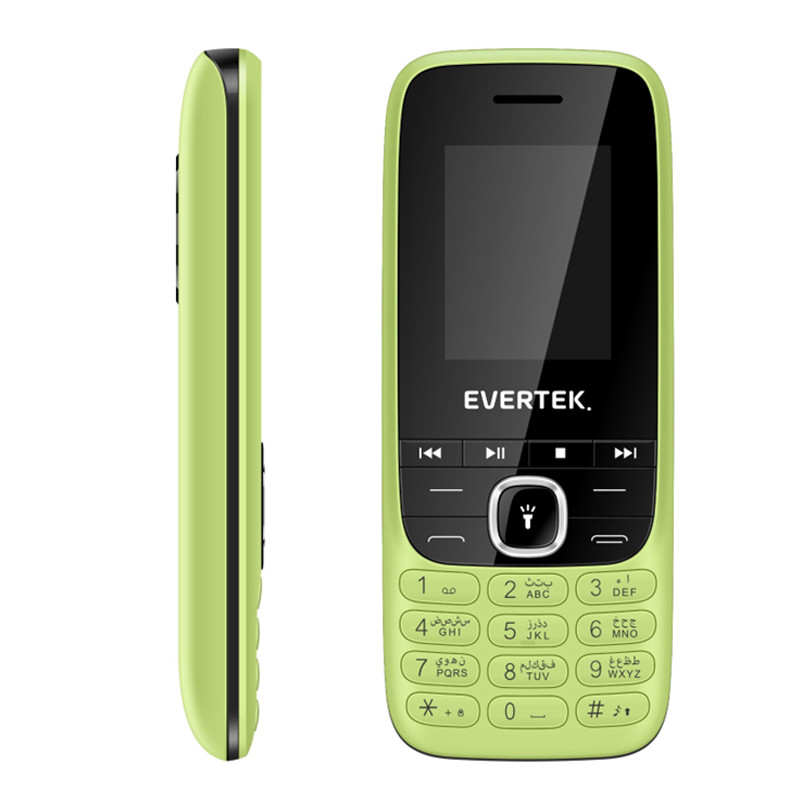 Téléphone Portable Evertek EX18 24Mo Vert en Tunisie