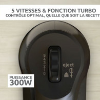 Batteur Electrique Moulinex Quick Mix HM3108B1 300W Noir en Tunisie