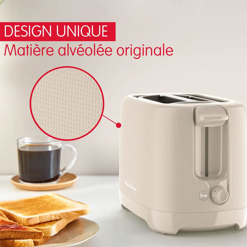 Grille Pain Moulinex Morning LT2M0B10 850W Gris Chaud en Tunisie