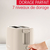 Grille Pain Moulinex Morning LT2M0B10 850W Gris Chaud en Tunisie