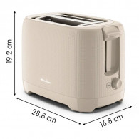 Grille Pain Moulinex Morning LT2M0B10 850W Gris Chaud en Tunisie