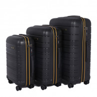 Set De 3 Valises Incassable Starbag Noir & Jaune en Tunisie