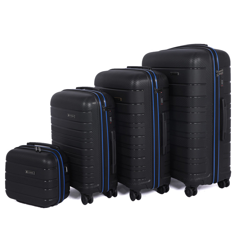 Set De 4 Valises Incassable Starbag Noir & Bleu Foncé en Tunisie