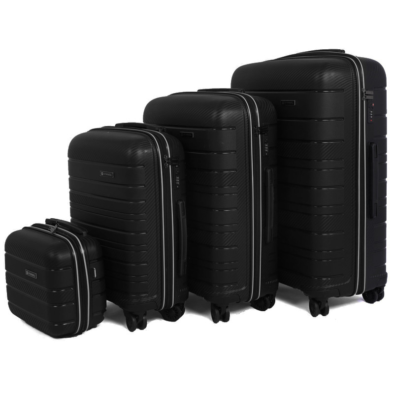 Set De 4 Valises Incassable Starbag Noir & Gris en Tunisie