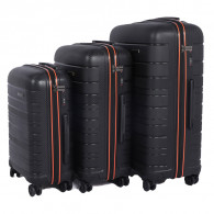 Set De 3 Valises Incassable Starbag Noir & Orange en Tunisie