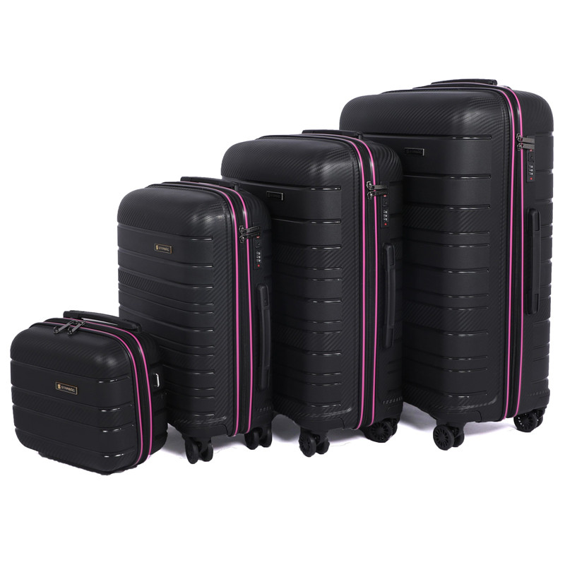 Set De 4 Valises Incassable Starbag Noir & Rose en Tunisie