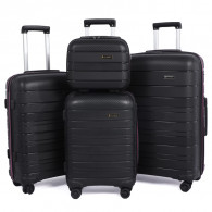 Set De 4 Valises Incassable Starbag Noir & Rose en Tunisie