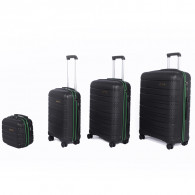 Set De 4 Valises Incassable Starbag Noir & Vert en Tunisie