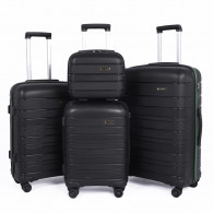 Set De 4 Valises Incassable Starbag Noir & Vert en Tunisie