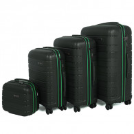 Set De 4 Valises Incassable Starbag Noir & Vert en Tunisie