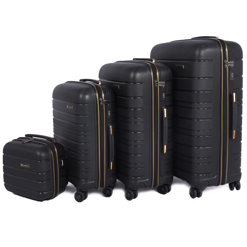 Set De 4 Valises Incassable Starbag Noir & Doré en Tunisie