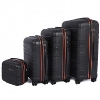 Set De 4 Valises Incassable Starbag Noir & Orangé en Tunisie