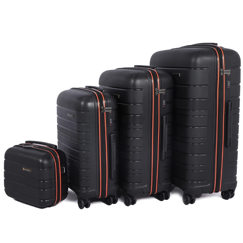 Set De 4 Valises Incassable Starbag Noir & Orangé en Tunisie