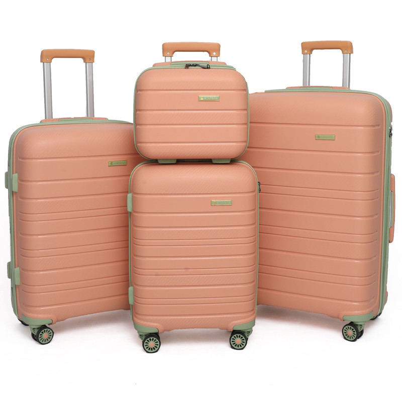 Set De 4 Valises Incassable Starbag Saumon & Vert en Tunisie