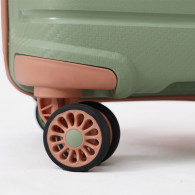 Valise Incassable Starbag Grand Modèle Vert & Saumon en Tunisie