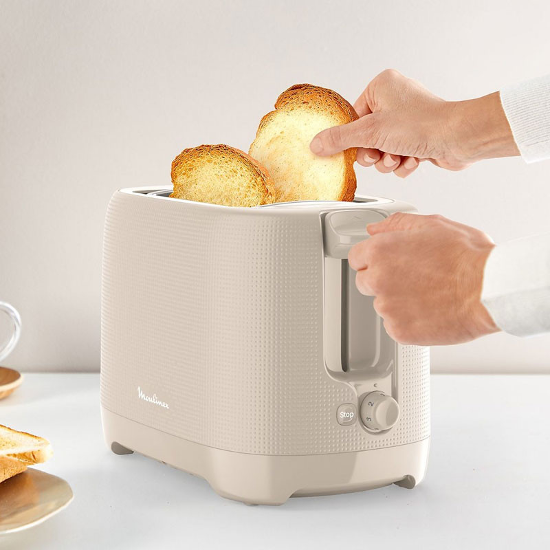 Grille Pain Moulinex Morning LT2M0B10 850W Gris Chaud en Tunisie