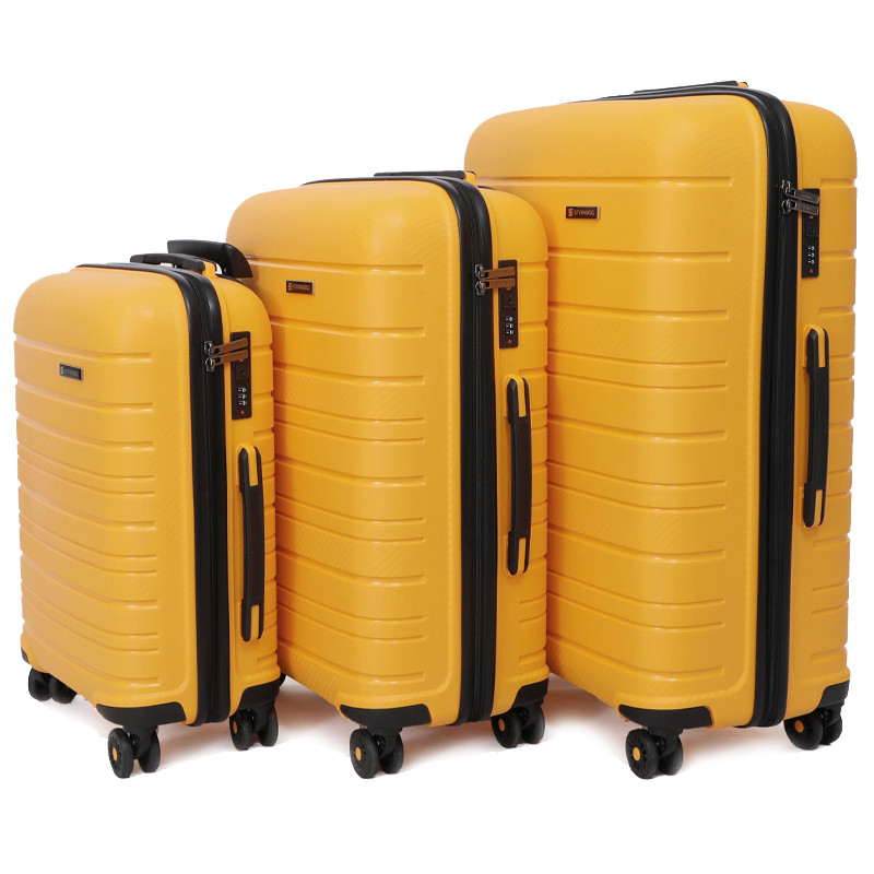 Set De 3 Valises Incassable Starbag Jaune & Noir en Tunisie