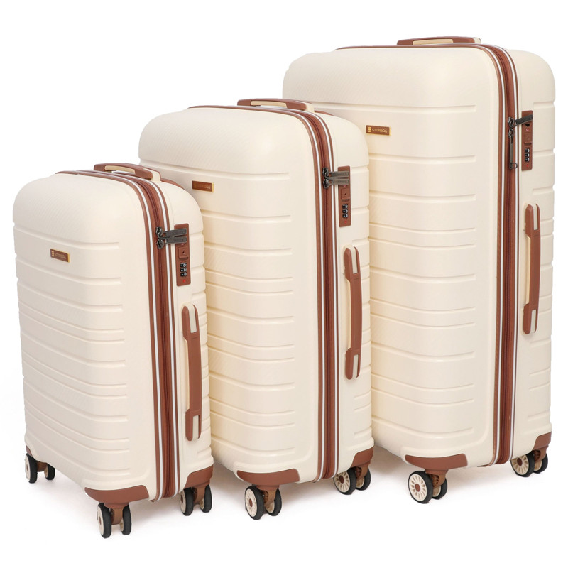 Set De 3 Valises Incassable Starbag Beige en Tunisie