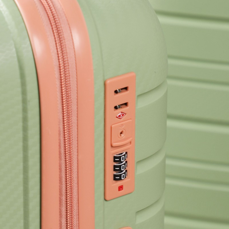 Valise Incassable Starbag Petit Modèle Vert & Saumon en Tunisie