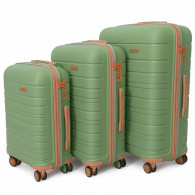 Set De 3 Valises Incassable Starbag Vert & Saumon en Tunisie