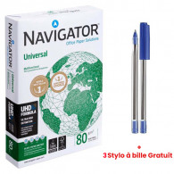 Rame Papier Extra Blanc A4 Navigator 80g/m² 500 Feuilles