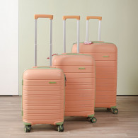 Set De 3 Valises Incassable Starbag Saumon & Vert en Tunisie