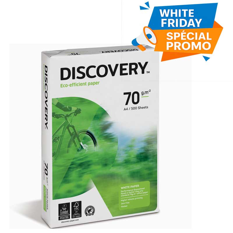Rame Papier Discovery A4 70 g/m² Extra Blanc