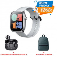 Pack Mibro Montre Connectée C4 + Earbuds 5 Silver en Tunisie
