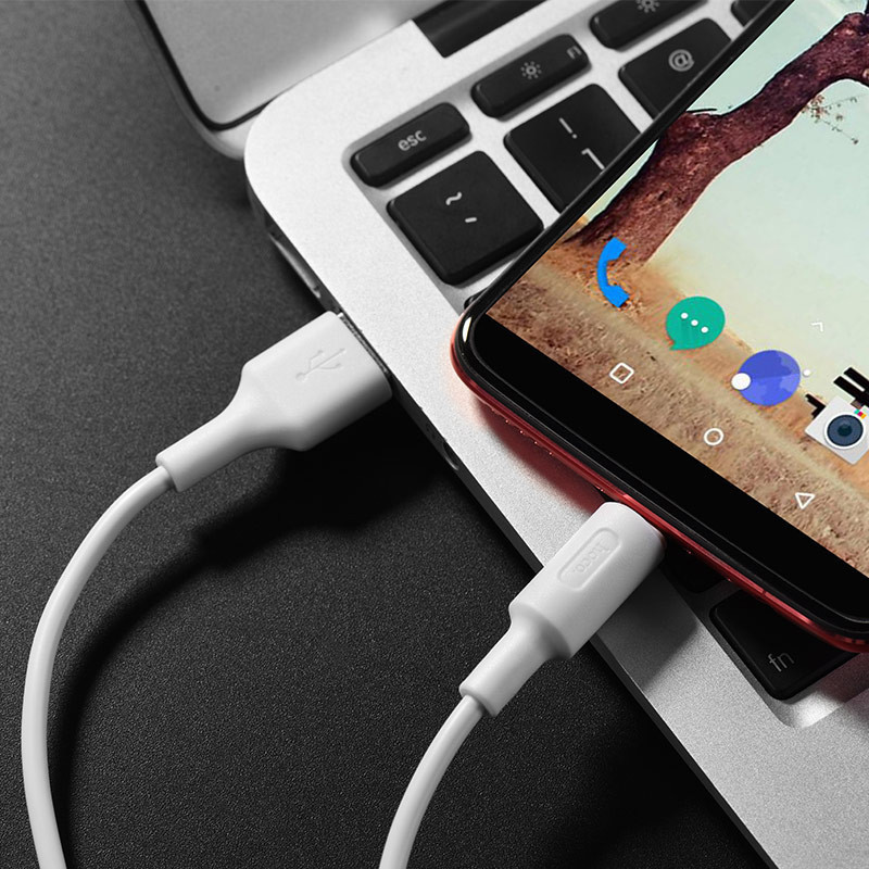 Câble Chargeur Hoco X25 Type-C 10W Blanc En Tunisie