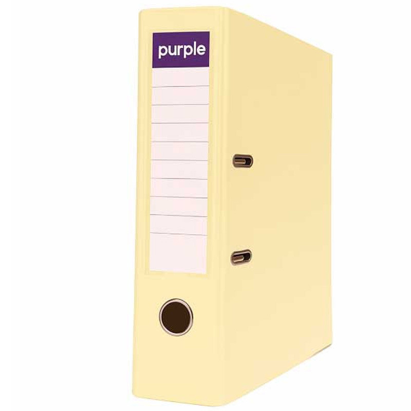Classeur à Levier Purple Essential 75mm A4 Jaune Pastel en Tunisie