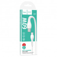 Câble Chargeur Hoco X37 Type-C Vers Type-C 60W Blanc En Tunisie
