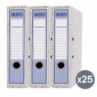 Pack de 25 Boite d'Archive AZ10 10Cm Gris En Tunisie