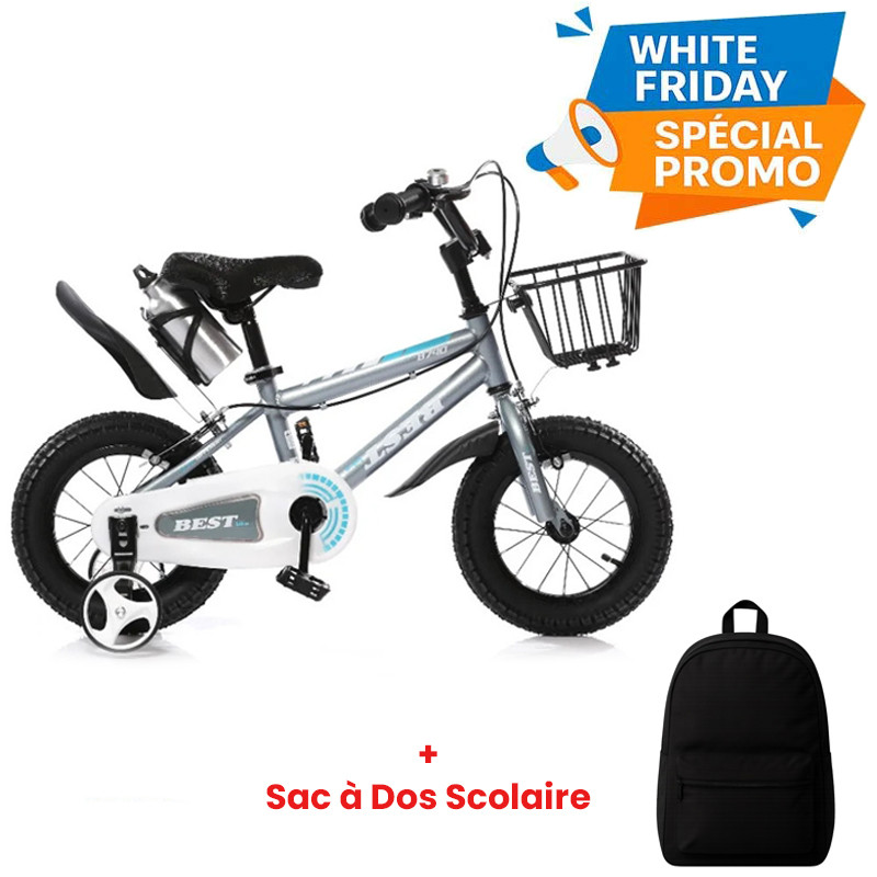 Vélo Enfant Best Bike 16″ Gris En Tunisie