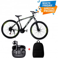 Bicyclette Enfant Best Bike M26 26" Noir & Vert