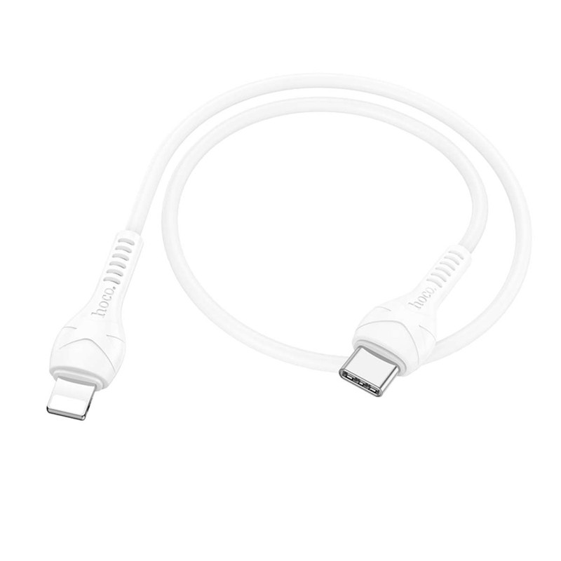 Câble Chargeur Hoco X37  Type-C Vers Lightning 27W Blanc En Tunisie