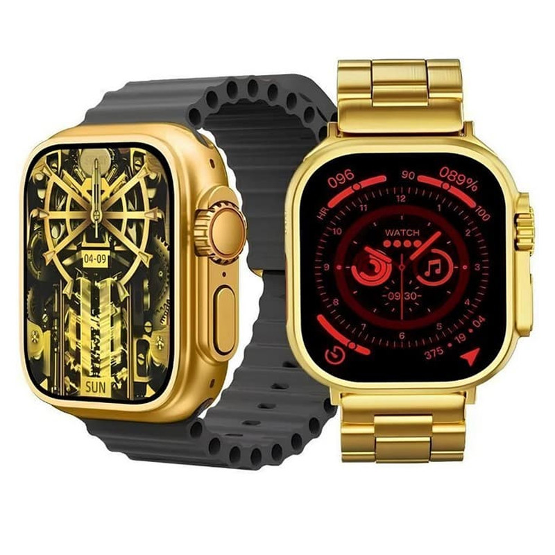 Coffret Montre Connectée H20 + 7 Bracelets + Airpods Gold en Tunisie