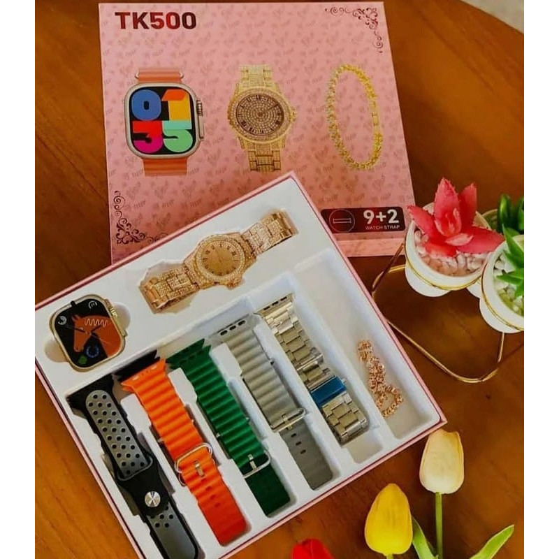 Coffret Montre Connectée TK500 + 7 Ceintures + Bracelet en Tunisie