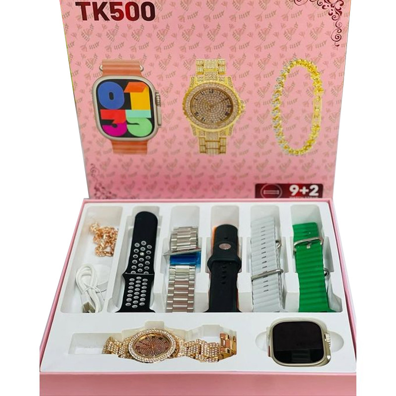 Coffret Montre Connectée TK500 + 7 Ceintures + Bracelet en Tunisie